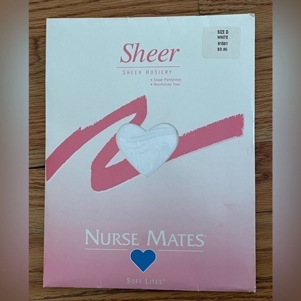 Nurse Mates D White Sheer Hosiery Pantyhose Nylons Stockings 81501 Soft Lites